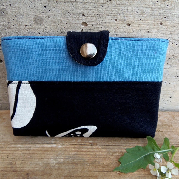 20% OFF Moleskine case in blue and black with a white butterfly