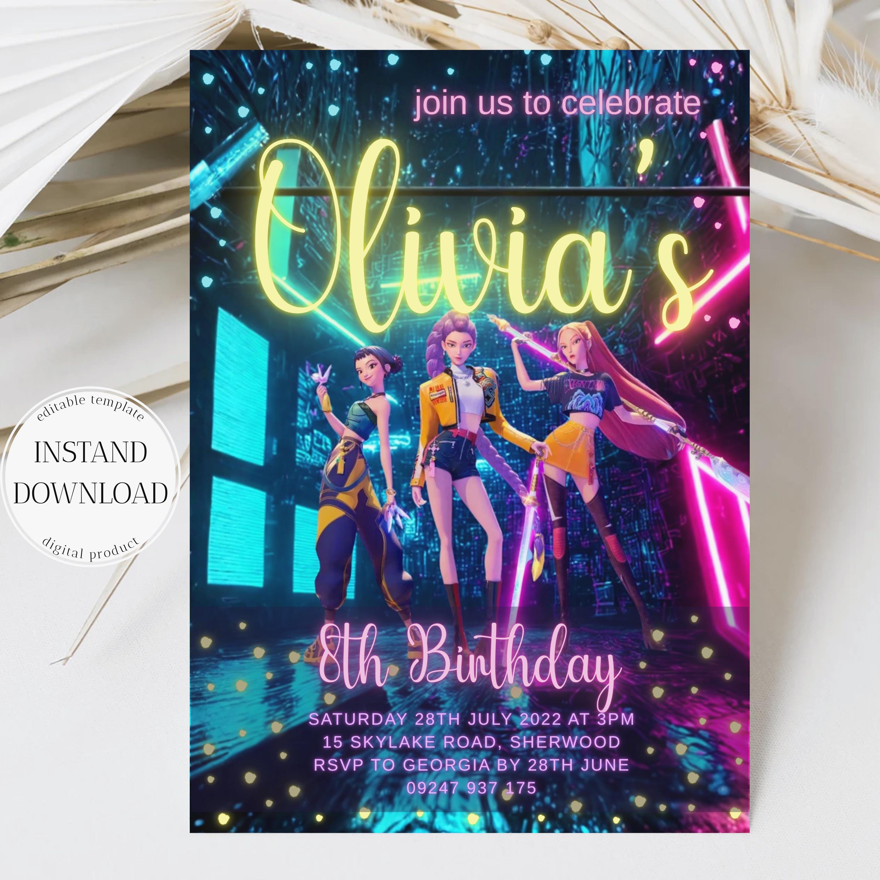 Kpop Golden Invite - Etsy