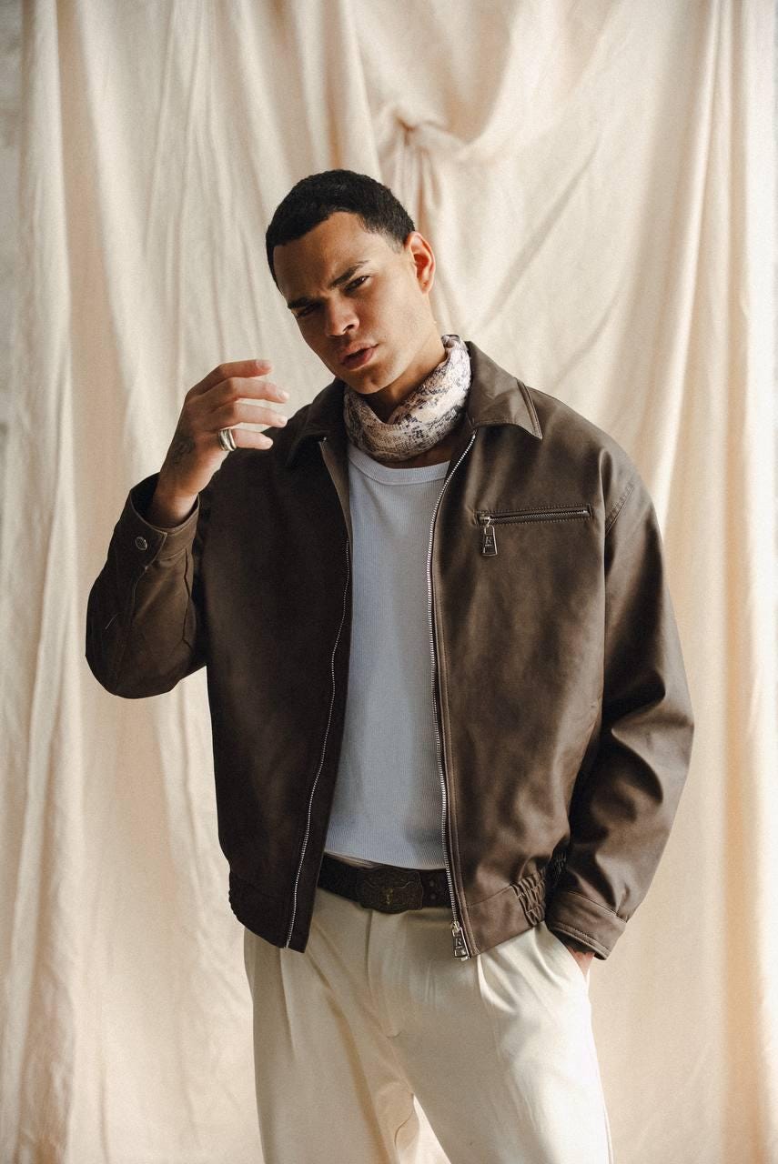 Brando Giacca Pelle Dorata Giacca In Pelle Anni '60 Italia