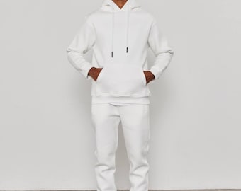 Oversized 3-Thread Hoodie Sweatpants Set