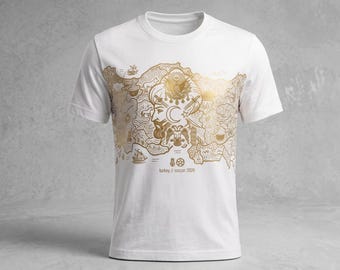 Türkiye World Cup Tshirt, Turkey 2026 Soccer Fan Tee, Gold Aesthetic Football Shirt, Crescent Star Graphic Tee, Turkish Heritage Map Gift