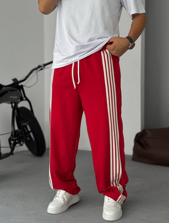 90s Snap Button Track Pants: Unisex Tearaway Sweatpants - Etsy