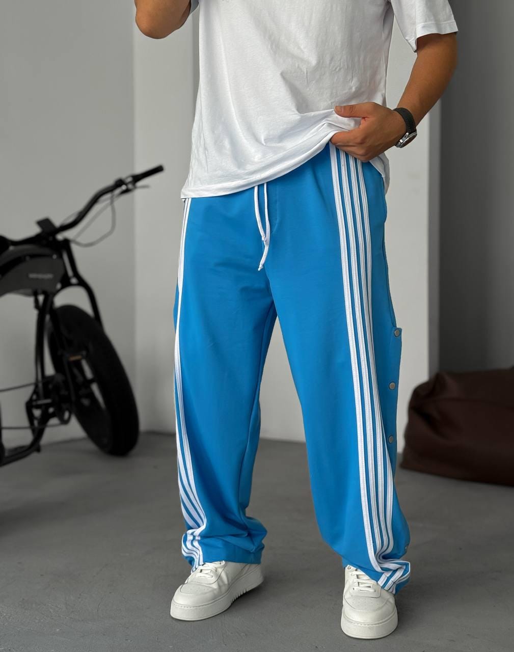 パンツ 90s OLD  Track Pants Side Snap 90s Snap Button Track Pants: Unisex Tearaway Sweatpants - Etsy