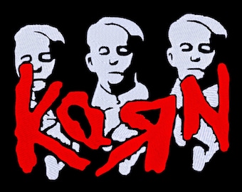 Diseño de bordado a máquina de caras estilo banda de Nu Metal