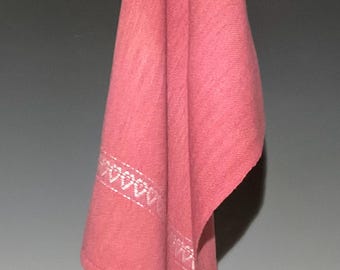 Heart Towels or Table runner Hand Woven Sold separately
