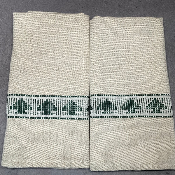 Hand Woven Towels or mat - Trees, sold individually