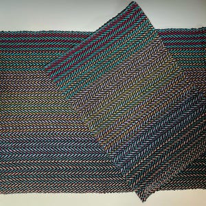 Placemats Sold as Sets of 2 cotton yarn Hand woven