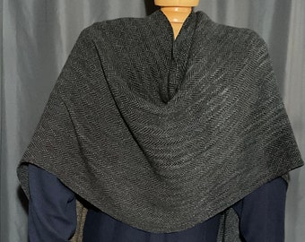 Shawl Poncho Handwoven Hand Dyed Bamboo Tencel