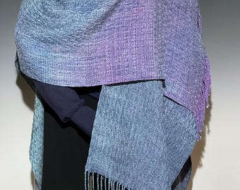 Shawl Ruana Beautifully Handwoven Tencel