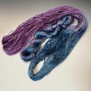 Tencel yarn plant based Hand dyed DK 248 yds each sold individually image 3