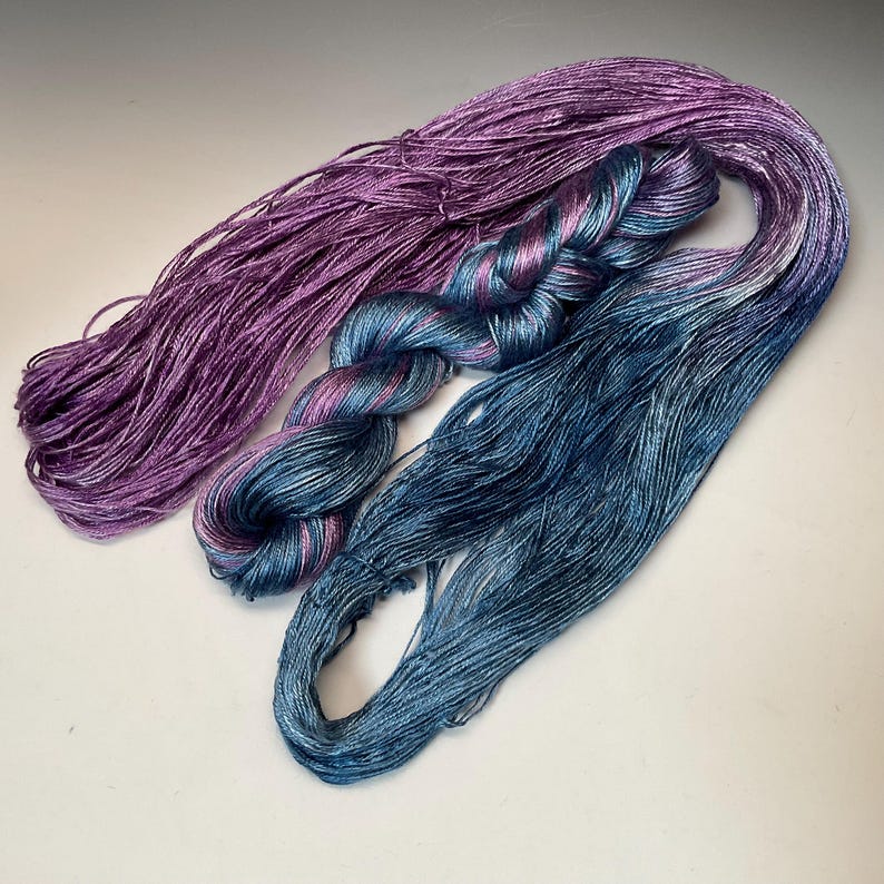 Tencel yarn plant based Hand dyed DK 248 yds each sold individually image 3