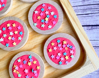 Pretend sugar cookies-set of 6