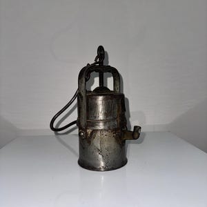Antique Gas Lamp with Ottoman Empire Stamp, Vintage Metal Lantern, Brass or Copper Oil Lamp, Unique Decorative Light, Collectible Home Decor