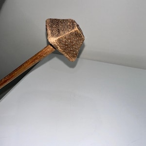 Vintage Wooden Wool Carding Tool - Handcrafted Spinning Yarn Tool with Decorative Holes, Traditional Textile Craft Accessory