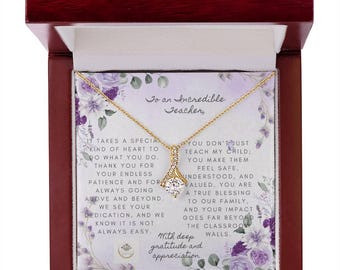 Special Education Teacher Necklace, SPED Teacher Appreciation Gift, End of Year Teacher Gift, Jewelry for Special Needs Teacher, SPED Gift.