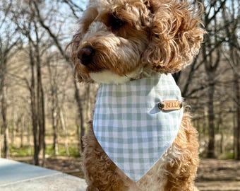 Bandana personalizada con diseño de perros Doodle: Bandana reversible de algodón para mascotas