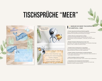 Table blessings | Sea | Nursery | Childcare | Kindergarten