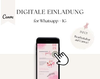 Digital housewarming party invitation | Printable housewarming card | PDF mobile invitation | Personalized housewarming party invitations