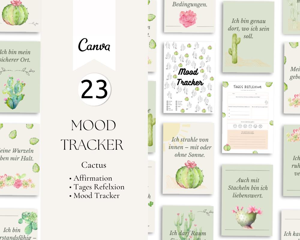 Cactus Mood Tracker - Etsy Singapore
