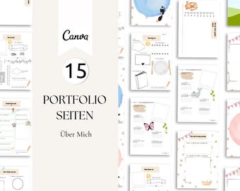 Kindergarten Portfolio Templates (PDF) | About Me Pages | Nursery Portfolio (Printable) | Educator Documentation