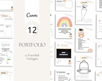 12 portfolio pages Preschool| Nursery| Childcare | Kindergarten