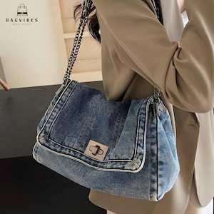 Vintage Style Jeanskette Tasche - unverzichtbar für lässige und stilvolle Outfits