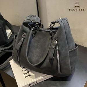 Stilvolle und praktische schwarze Freizeittasche für Frauen, weiches Leder-Design für Schulter- und Handgebrauch geeignet, große Hobo-Tasche mit Reißverschluss