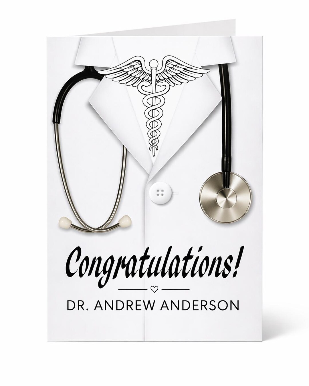 Personalized Doctor Congratulations Card | Medical School Graduation ...