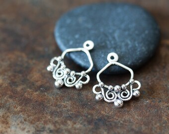 925 Sterling Silver Small 4mm Half Bead Ball Dome Stud Earrings - Made In UK, Perfect Gift