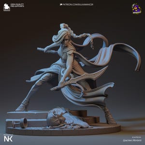 Katarina – League of Legends Inspired 3D Printed Resin Miniature /Statue / Figure Collectible