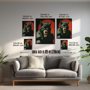 Retro Werewolf Horror Poster
