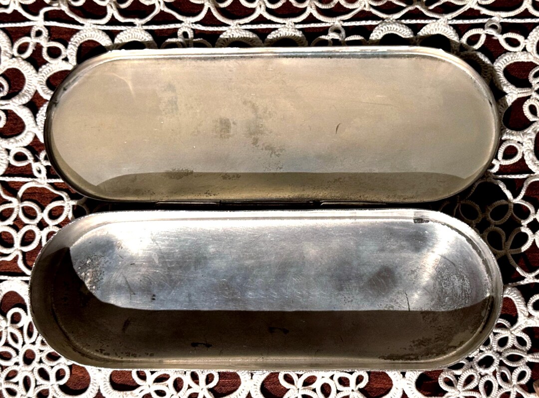 Foreside Box Vintage MCM Silver Plated Foreside Vanity Tray - Glasses Case - Trinket ...
