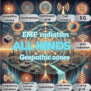 Geopathic Stress Blocker, EMF Shield, Quantum Protection Sticker, ALL-in-one  Energy Harmonizer for Home & Office, 5m Radius, Unique gift