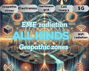 Geopathic Stress Blocker, EMF Shield, Quantum Protection Sticker, ALL-in-one  Energy Harmonizer for Home & Office, 5m Radius, Unique gift