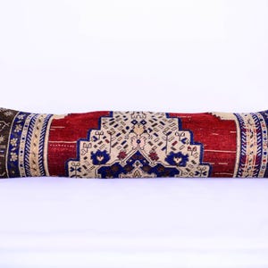 12x48 long lumbar pillow, throw pillow cover, kilim pillow, morrocan pillow, home decor, ottoman pillow cover, lumbar pillow, bench cushion