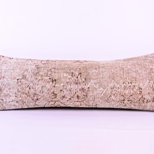 Boho lumbar pillow , long pillow , bed pillow , decorative pillow , rug pillow , anatolian pillow , unique pillow , turkish pillow rug cover