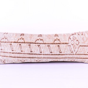 Boho lumbar pillow , long pillow , bed pillow , decorative pillow , rug pillow , anatolian pillow , unique pillow , turkish pillow rug cover