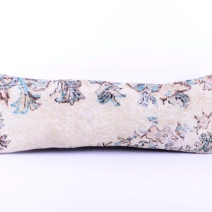Boho lumbar pillow , long pillow , bed pillow , decorative pillow , rug pillow , anatolian pillow , unique pillow , turkish pillow rug cover