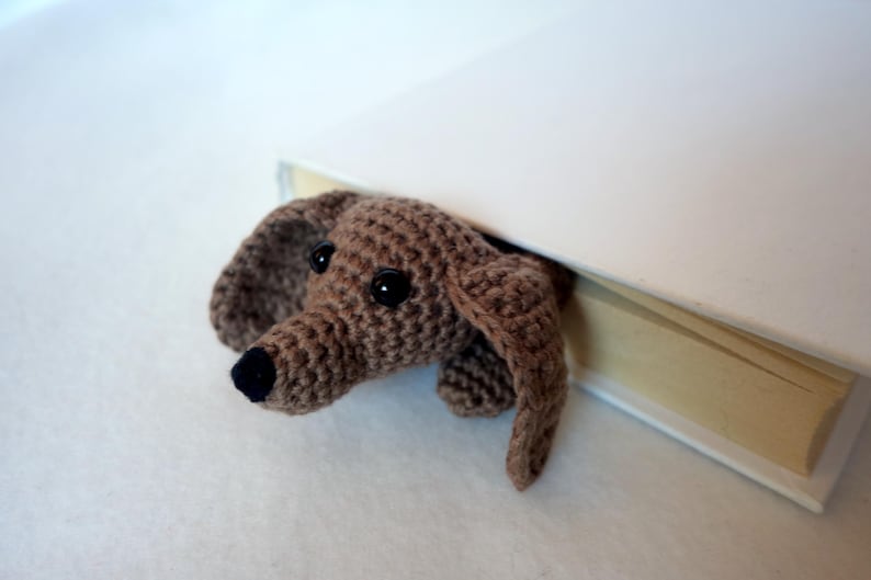 Crochet Bookmark Dachshund Pattern Etsy Crochet bookmark dachshund pattern etsy