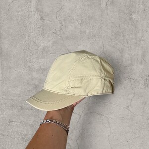 Vintage Style Hiking Hat: Korean Outdoor Cap, Cream Gorpcore