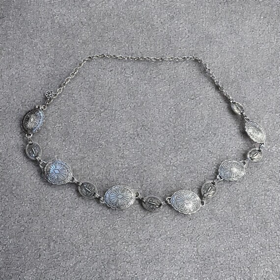 Vintage Style Western Metal Boho Chain Belt in Silver  display picture 1