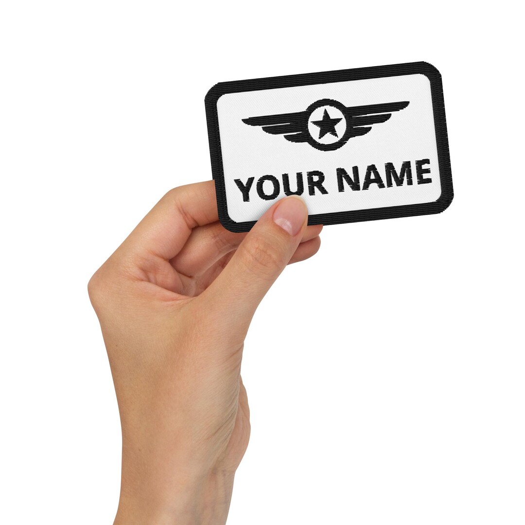 Personalized Pilot Wings Patch, Pilot Wings, Pilot Gift, Airplane