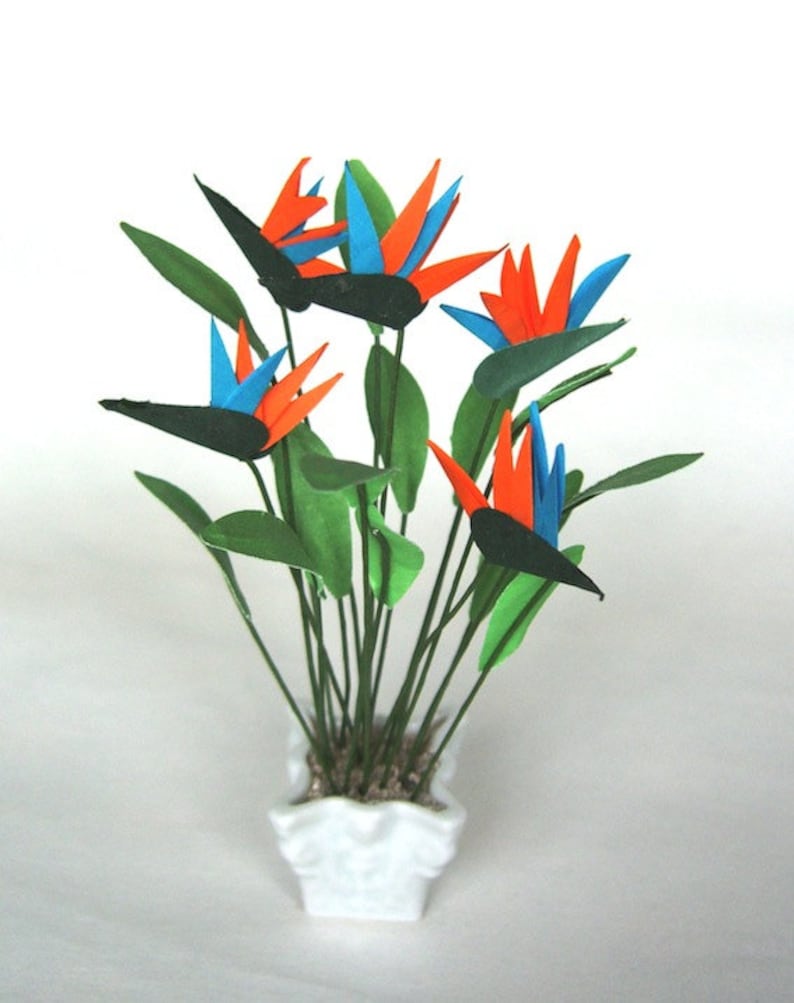 Flower Kit BIRD of PARADISE for dollhouse garden 0R Etsy
