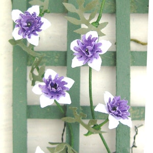 KIT Clematis Passionsblume Papier Bastelset, Puppenhaus, Rankgitter NICHT INBEGRIFFEN