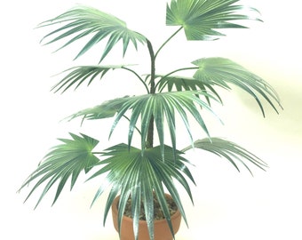 Chinese Fan Palm, Handmade Plant, Dolls house miniature, 12th scale