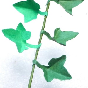 KIT 3 stems IVY Leaves&#39; Dollhouse Miniature trailing plant 1:12