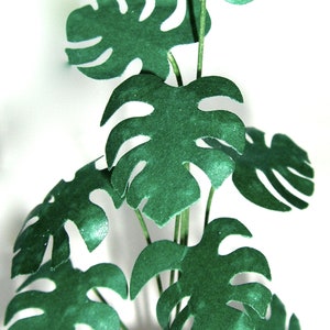 KIT Monstera, Cheese plant, Dollhouse, Miniature Flower, 1:12 Pot NOT included