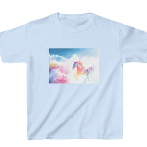 Regenbogen Einhorn Kinder T-Shirt, Regenbogen Einhorn Shirt, Kinder Einhorn Shirt, Regenbogen T-Shirt für Kinder, Regenbogen Einhorn Top
