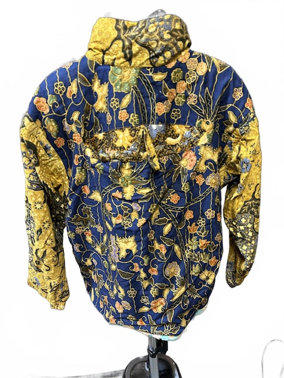 Vintage Reversible Batik Patchwork Jacket - image 2