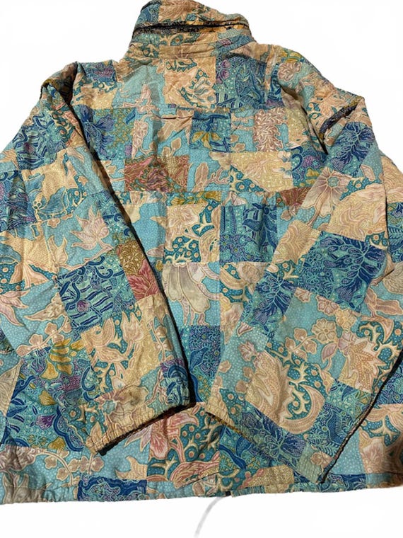Vintage Reversible Batik Patchwork Jacket - image 5